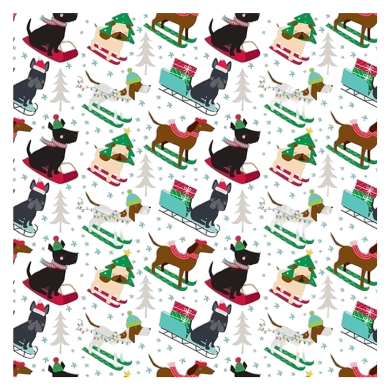 Doggin Down the Hill Wrapping Paper