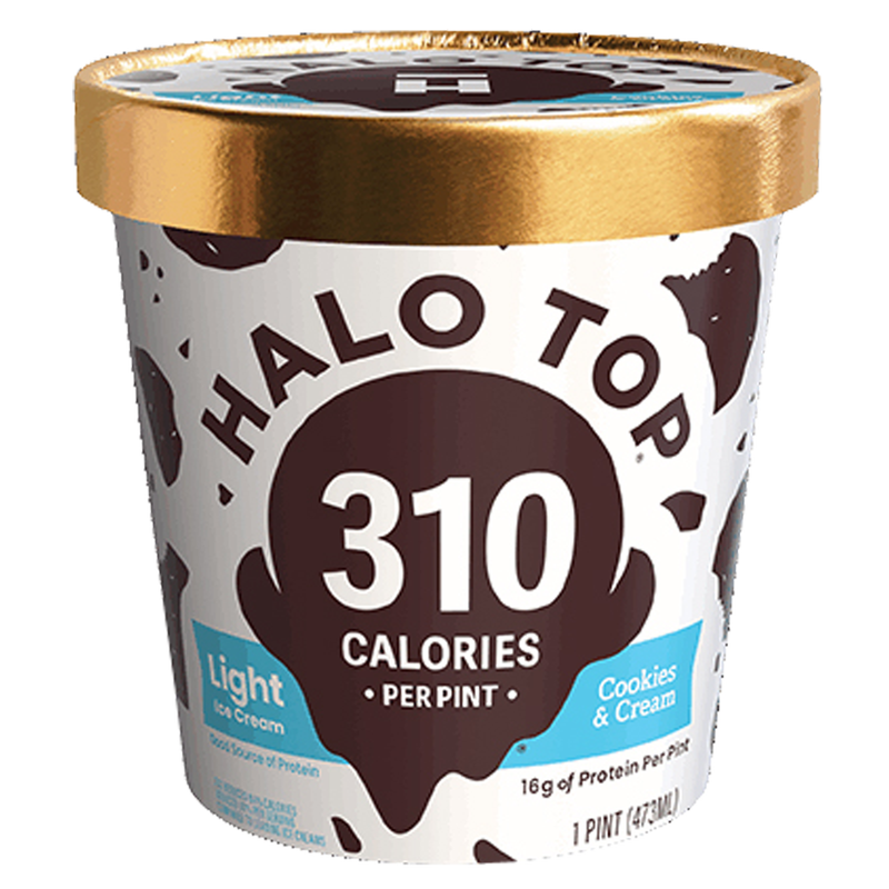 Halo Top Cookies and Cream Ice Cream Pint