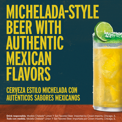 Modelo Chelada Limon Y Sal Single 24oz Can 3.5% ABV