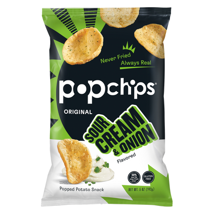 Popchips Sour Cream & Onion Potato Chips 5oz