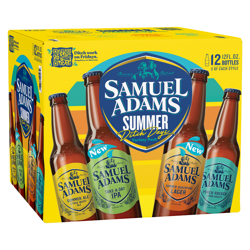 Sam Adams American Lager Variety 12pk 12oz Btl