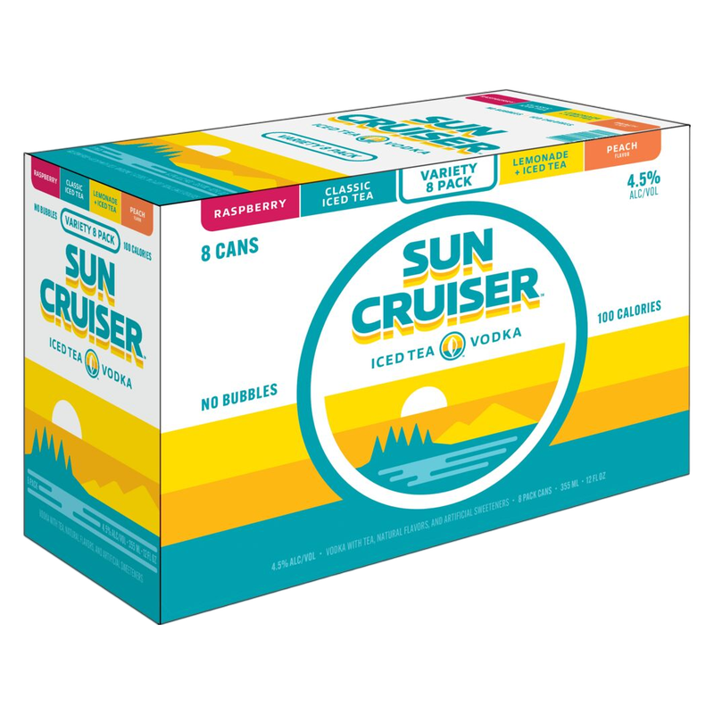 Sun Cruiser Iced Tea Vodka Variety Pack 8pk 12oz Can 4.5