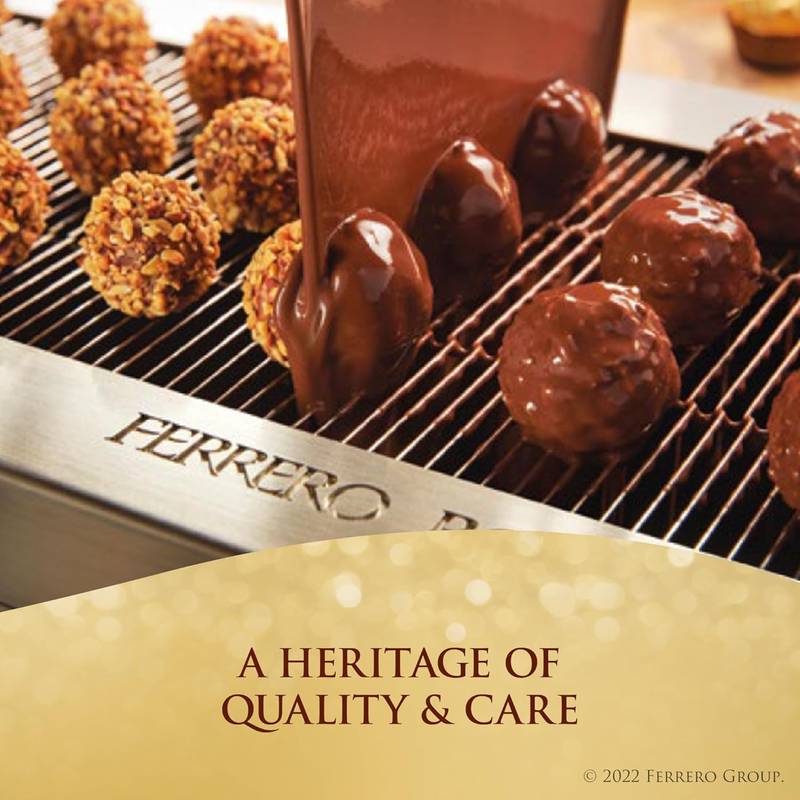 Ferrero Rocher Milk Chocolate Hazelnut Gift Box, 12 ct