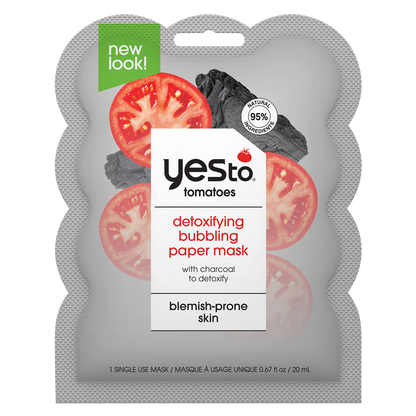 Yes To Tomatoes Detoxifying Bubbling Paper Mask 0.67oz