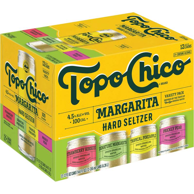 Topo Chico Agave Margarita Hard Seltzer Variety Pack 12pk 12oz Can 4.5% ABV