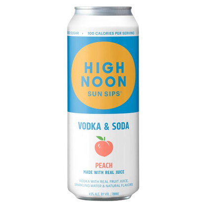 High Noon Peach Vodka Hard Seltzer 4pk 12oz Cans 4.5% ABV