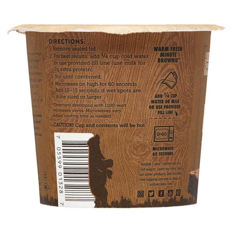 Kodiak Cakes Chocolate Fudge Brownie Mix Power Cup 2.36oz
