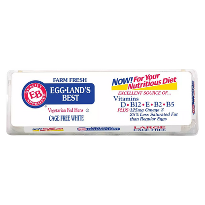 Eggland's Best Large Cage Free White Eggs - 12ct – BevMo! Arizona Eggland's Best Large Cage Free White Eggs - 12ct – BevMo! Arizona