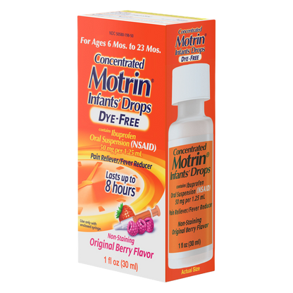 Infant Motrin Concentrated Liquid Medicine Drops, 1oz