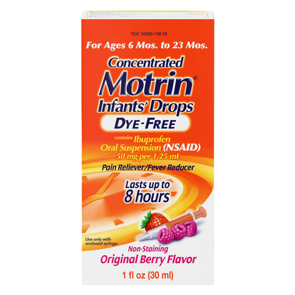 Infant Motrin Concentrated Liquid Medicine Drops, 1oz