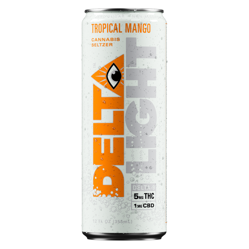 Delta Light 5mg THC Tropical Mango Seltzer 12oz Can