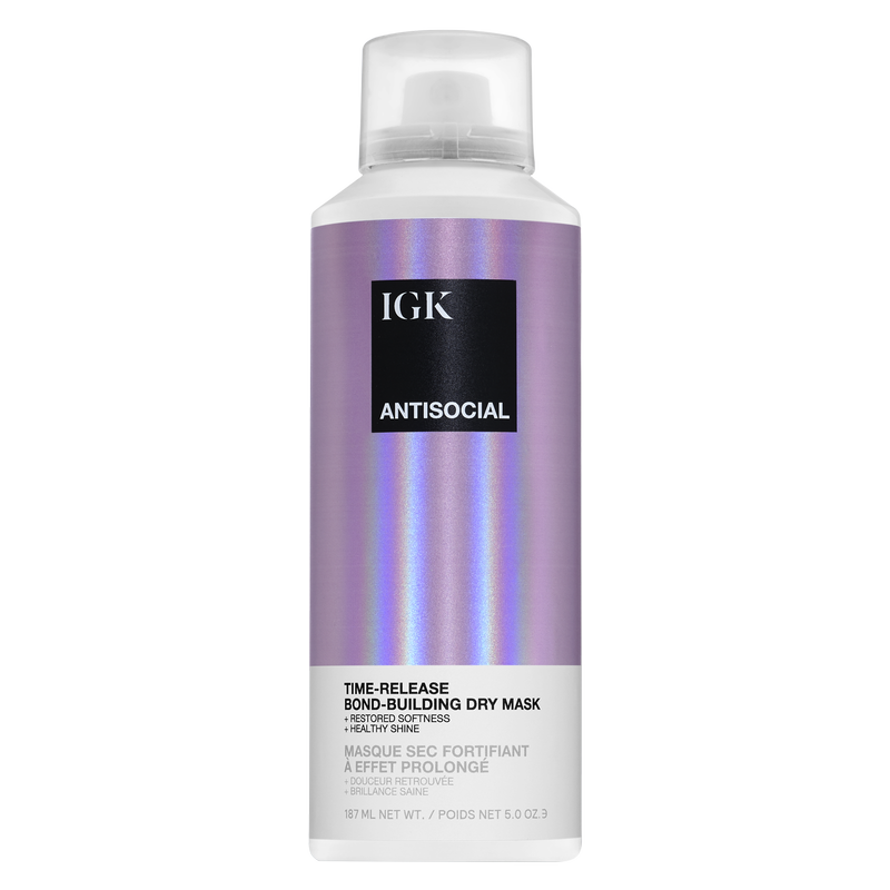 IGK Dry Hair Mask : ANTISOCIAL Overnight Bond Building