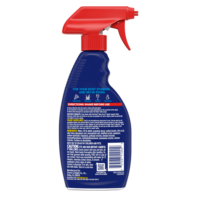 OxiClean Max Force Laundry Stain Remover Spray 12 fl oz
