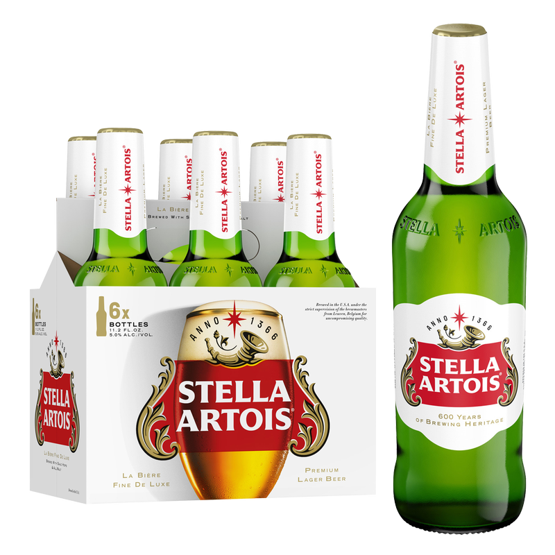 Stella Artois 6pk 11.2oz Btl 5.0% ABV