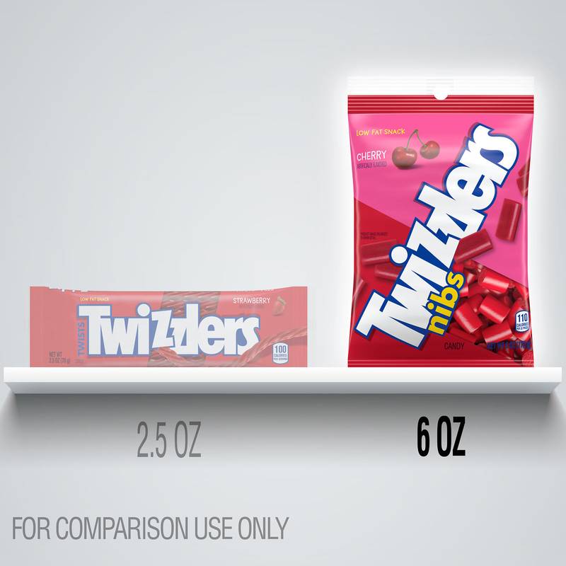 TWIZZLERS NIBS Cherry Flavored Licorice Style, 6oz