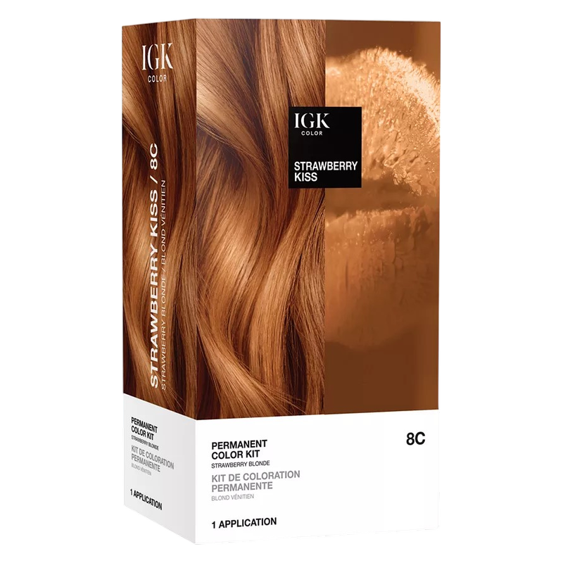 IGK PERMANENT COLOR KIT EXTENSION- Strawberry Kiss 8C
