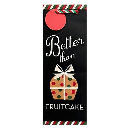 The Gift Wrap Company Better Than Fruitcake Bottle Bag