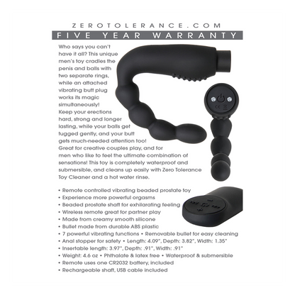 Zero Tolerance The Emperor Remote Control Vibrating Prostate Toy BevMo! Arizona Zero Tolerance The Emperor Remote Control Vibrating Prostate Toy BevMo! Arizona