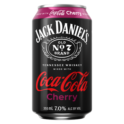 Jack Daniel's & Coca-Cola Cherry 4pk 12oz Cans 7% ABV