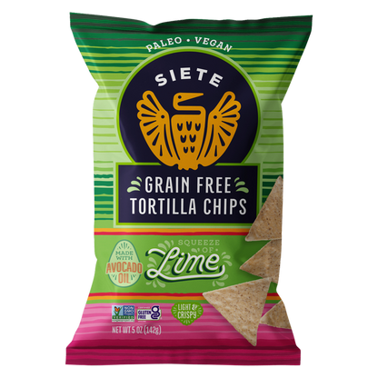 Siete Lime Grain Free Tortilla Chips 5oz