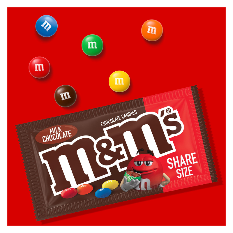 M&M's Milk Chocolate Candies Share Size 3.14oz
