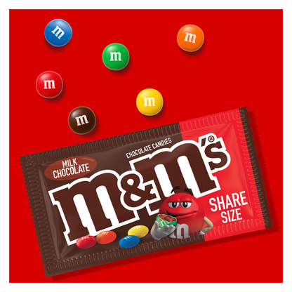 M&M's Milk Chocolate Candies Share Size 3.14oz