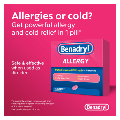 Benadryl Allergy Ultra Tablets 24ct