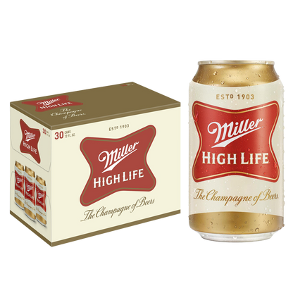 Miller High Life 30pk 12oz Can 4.6% ABV