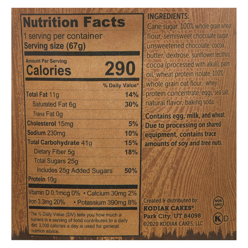 Kodiak Cakes Chocolate Fudge Brownie Mix Power Cup 2.36oz
