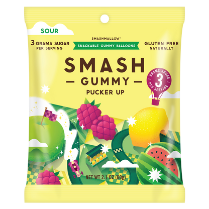 Smash Gummy Pucker Up 2.1 oz Bag