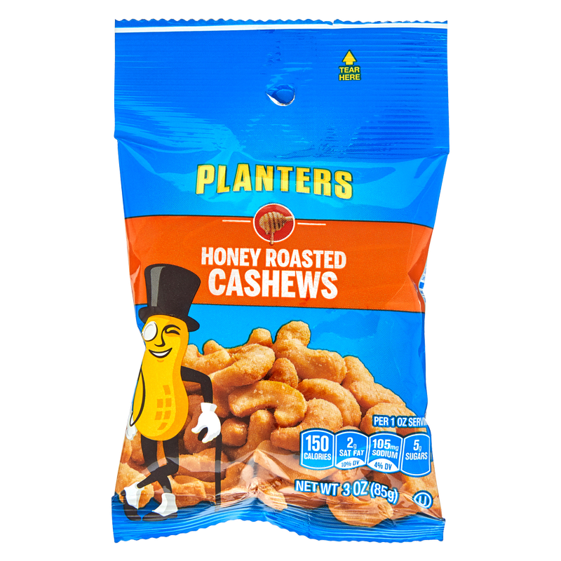Planters Honey Roasted Cashews 3oz