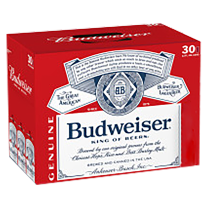 Budweiser 30pk 12oz Can 5.0% ABV