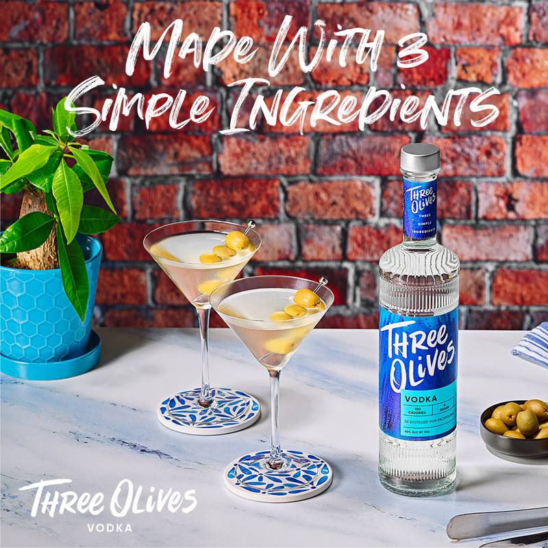 Three Olives Vodka Original 50ml (80 Proof)