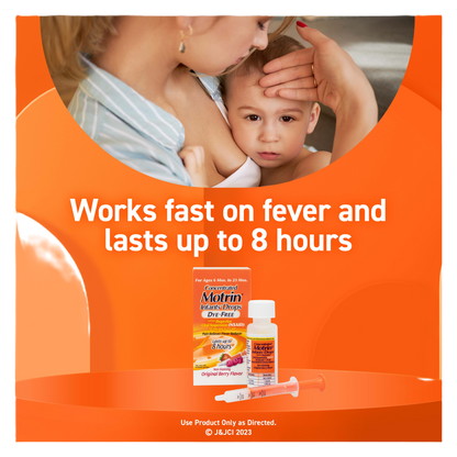 Infant Motrin Concentrated Liquid Medicine Drops, 1oz
