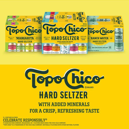 Topo Chico Agave Margarita Hard Seltzer Variety Pack 12pk 12oz Can 4.5% ABV