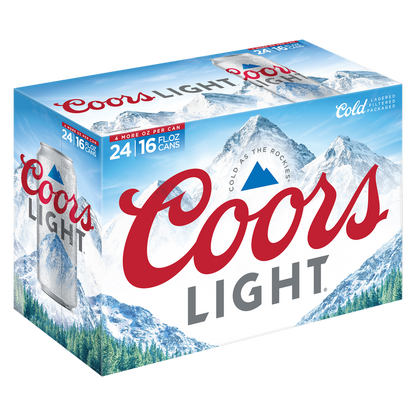 Coors Light 24pk 16oz Can 4.2% ABV