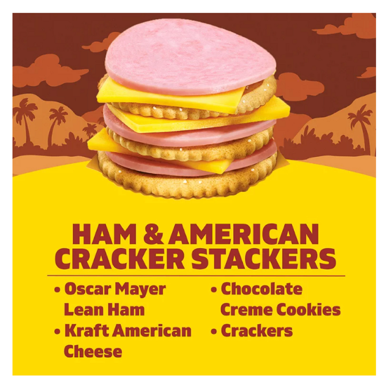 Lunchables Ham & Cheddar with Crackers -  3.2oz