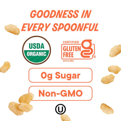 The Real Cereal Organic Rice Crisp Cereal, 8.4oz.