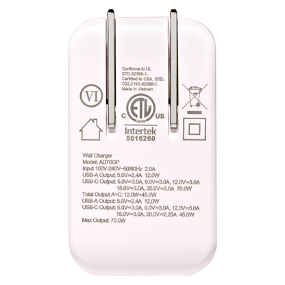 Basically 70W Two-Port Wall Charger