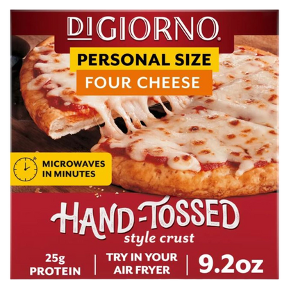 DiGiorno Frozen Hand Tossed Four Cheese Personal Pizza, 9.2oz