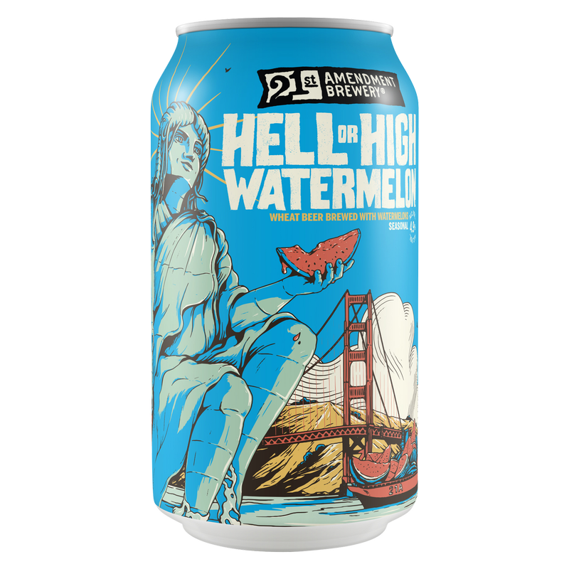 21st Amendment Hell or High Watermelon 6pk 12oz Can 4.9% ABV