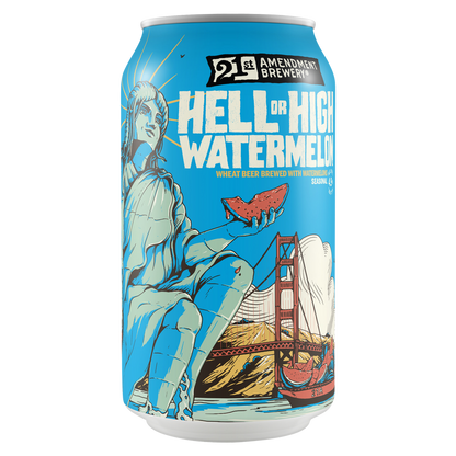 21st Amendment Hell or High Watermelon 6pk 12oz Can 4.9% ABV