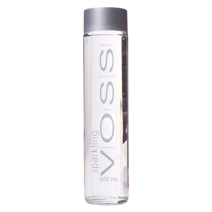 Voss Sparkling Water 800ml Glass Bottle