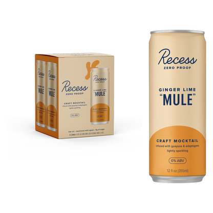 Recess Ginger Lime Mule Mocktail 4pk 12oz Can
