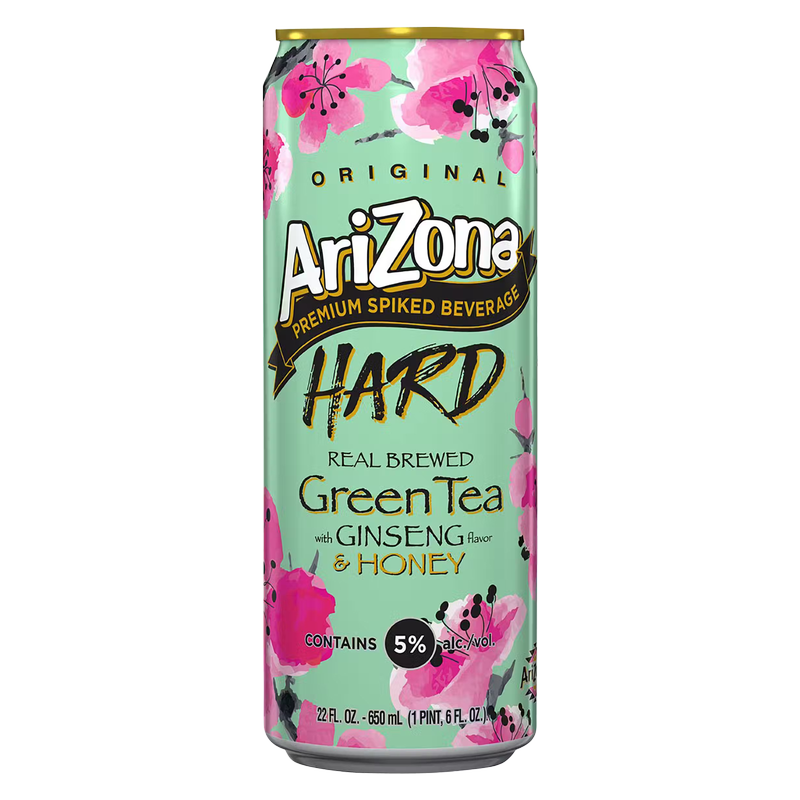 Arizona Hard Green Tea 22oz Can 5.0% ABV – BevMo! Arizona
