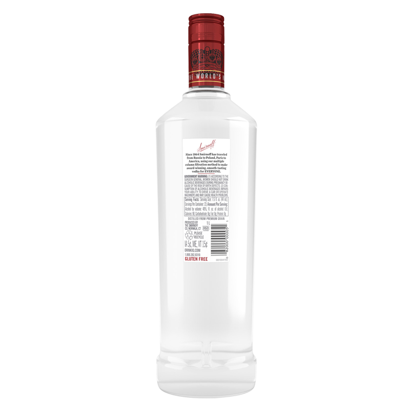 Smirnoff Vodka 1L (80 Proof)