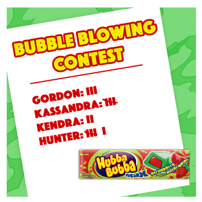 Hubba Bubba Max Strawberry Watermelon Gum 5ct