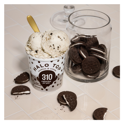 Halo Top Cookies and Cream Ice Cream Pint