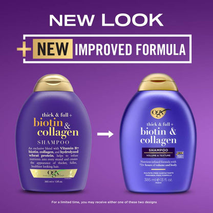 OGX Thick & Full + Biotin & Collagen Shampoo 13 fl oz
