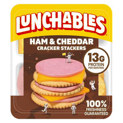 Lunchables Ham & Cheddar Cracker Stackers -  3.2oz